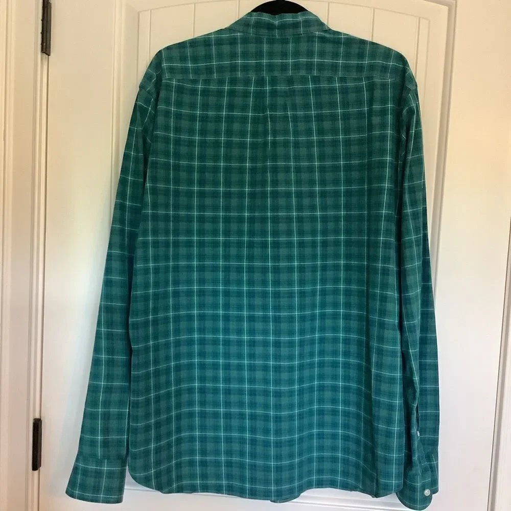 J. Crew Secret Wash‎ Plaid Button Down Shirt 😎💜🖤